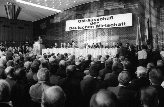 Juni 1989: Gorbatschow spricht vor dem Ost-Ausschuss in Köln.