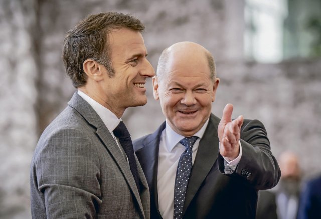 Das deutsch-französische Verhältnis dürfte im Zentrum der Gespräche zwischen Emmanuel Macron und Olaf Scholz stehen.