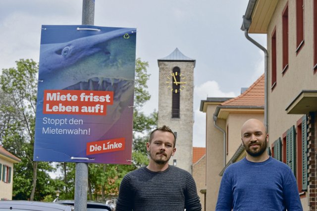 Zwei der Kümmerer von Elstal, die bei der Kommunalwahl antreten: Daniel Irrgang (links) und Fabian Streich