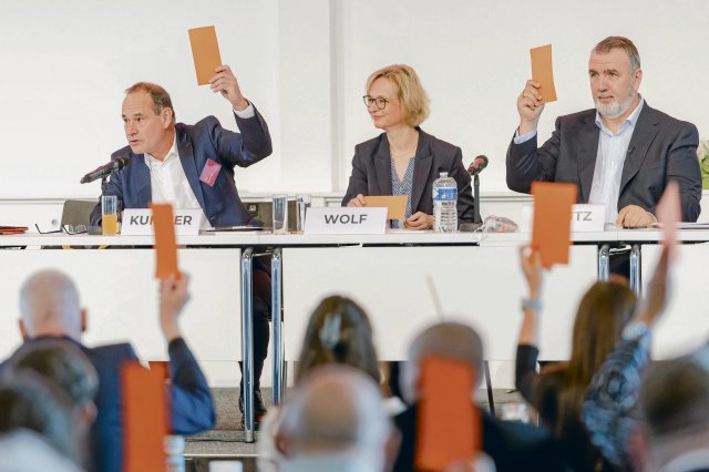 Kandidatenkür im kleinen Kreis: BSW-Landesvorsitzende Steffen Sc...