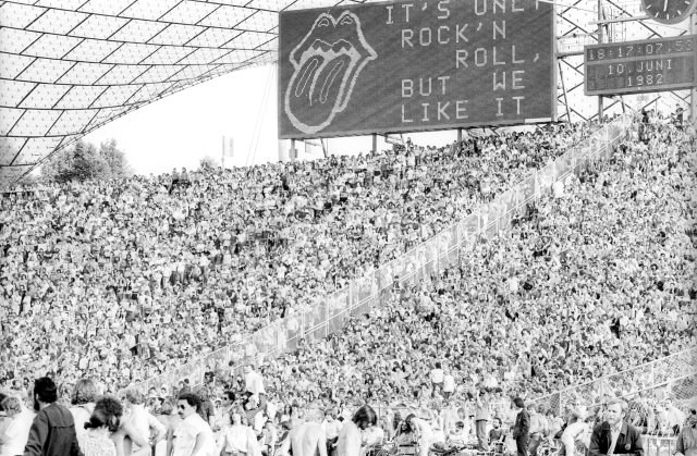 Als die Musik noch geholfen hat: Konzert der Rolling Stones zum Einheitspreis im Münchner Olympiastadion, 1982