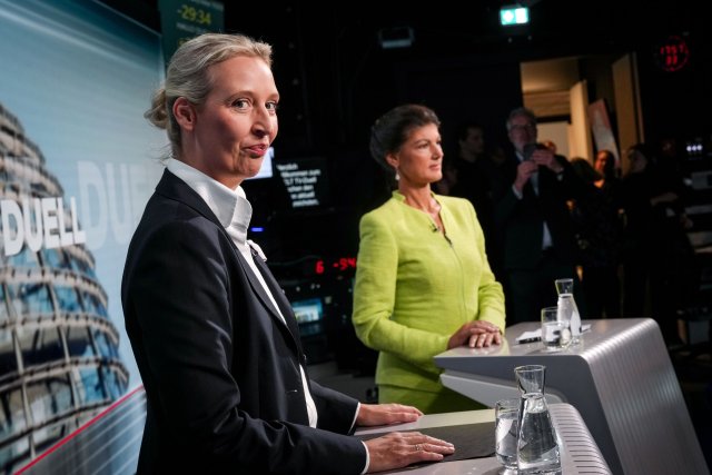 Alice Weidel (AfD) und Sahra Wagenknecht (BSW) liefern sich bei Springersender »Welt TV« einen Schlagabtausch