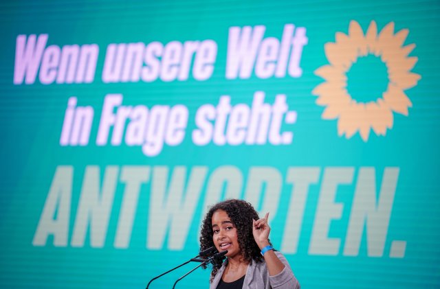 Als die Grüne Jugend noch an ihre Partei glaubte: die inzwischen ausgetretene Bundessprecherin Sarah Lee Heinrich im Oktober 2022