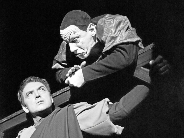 Jenseits von Gut und Böse: Faust (Willi Quadflieg) und Mephisto (Gustaf Gründgens) in der Verfilmung von 1960