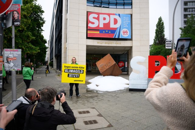 Protest im Juni 2024 – das Thema Klimageld bekommt derzeit nur noch geringe Aufmerksamkeit.