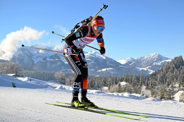 Biathletin Selina Grotian feierte kurz vor Weihnachten ihren ersten Weltcup-Einzelsieg.