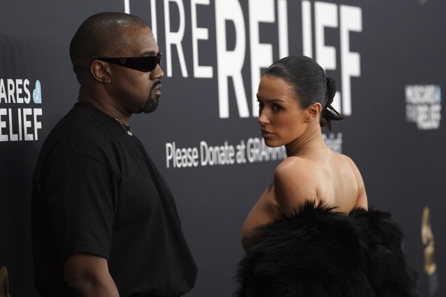 Kanye West und Bianca Censori bei der Grammy-Verleihung.