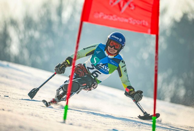 Anna-Lena Froster verpasste am Samstag im Riesenslalom der Para-Alpin-WM nur ganz knapp ihre zehnte Goldmedaille.