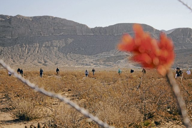 Unter der stechenden Wüstensonne suchen Familien im Umland von Ciudad Juárez nach Überresten von Verschwundenen.